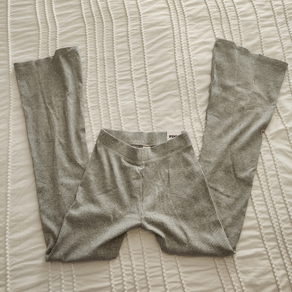 🤍 NWT Y2K VICTORIA'S SECRET RIBBED FLARE LEGGINGS / YOGA PANTS